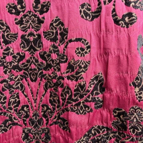 Painted Pony Elegant Pink and Black Embroidered Jacket Lined Women’s Size XS - Picture 6 of 8